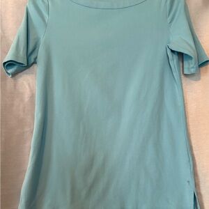 Women's Light Blue Top by Talbots Petite Small